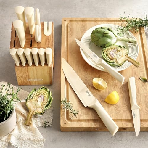 Stainless Steel Knife Set (Beige)