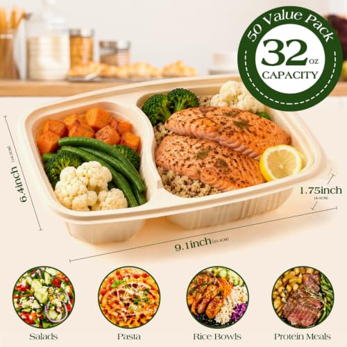 100 Piece 50 Pack (2 Comp-50 Pack)