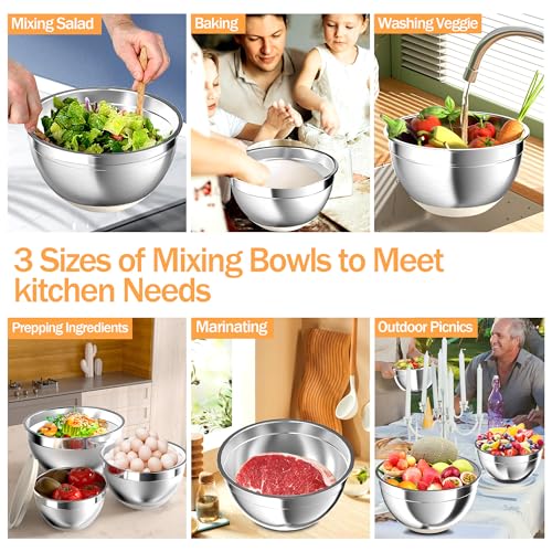 Mixing Bowls with Airtight Lids (Khaki)