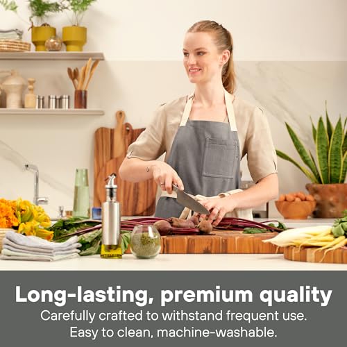 Chef Aprons for Women with Pockets (Charcoal)