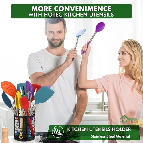 Silicone Kitchen Cooking Utensils Set (Multicolor)