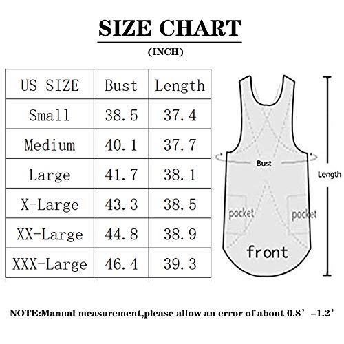 Cotton Linen Apron Cross Back Apron for Women with Pockets Pinafore Dress for Baking Cooking (Orange / Large)