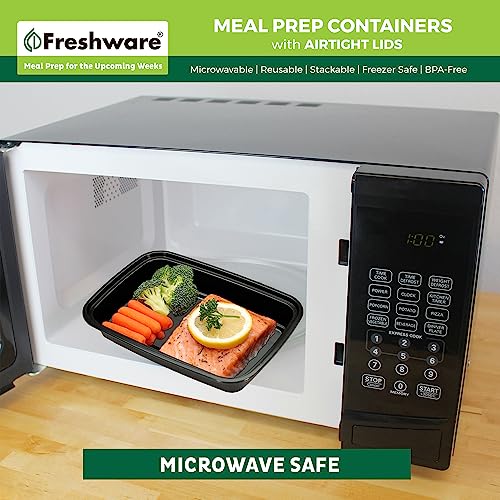 Meal Prep Containers [150 Pack] 1 Compartment with Lids (24OZ-150PK)