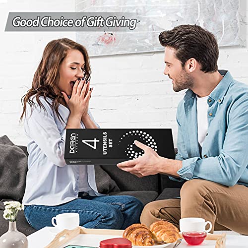 Silicone Cooking Spatulas and Spoons (Gray)