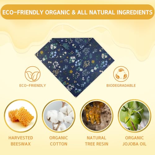 Reusable Beeswax Wrap (Flowers)