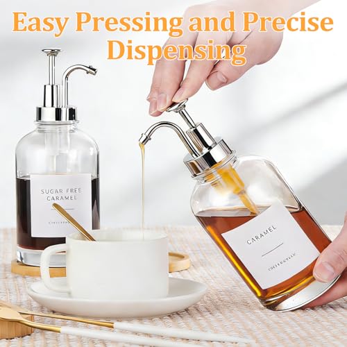 Coffee Syrup Dispenser (Silver)