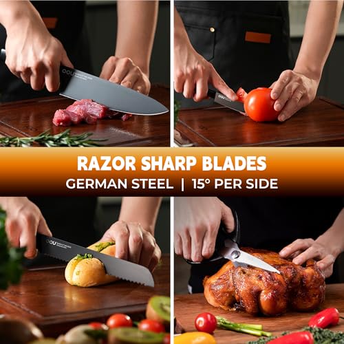 Kitchen Knife Block Set