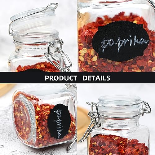 12 Pack Glass Jars with Airtight Lids