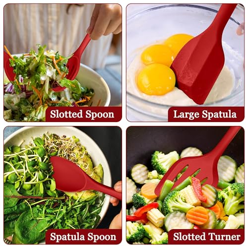 8Pcs Kitchen Cooking Utensils Set (Red)