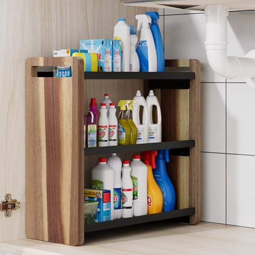 Bathroom Counter Organizer (Acacia 3 Tier)