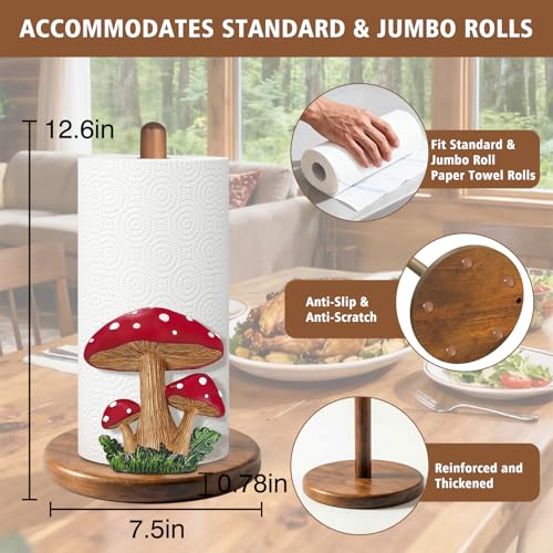 Mushroom Paper Towel Holder (Mushroom)