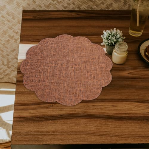 PU Imitation Linen Coffee Mat Reusable Placemat