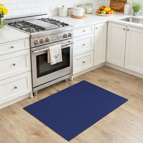 Washable 2x3 Entry Area Rug (Deep Navy Blue / 2' x 3' (Rectangular))