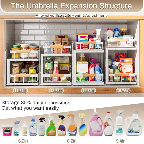 Under Sink Organizer 2 Pack (X-Large / White)