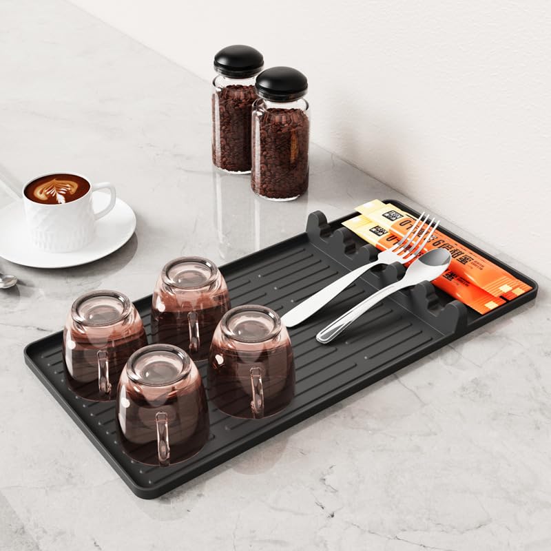 Silicone Grill Coffee Mat (Grill Mat with Side Shelf Mat / 16"x24")