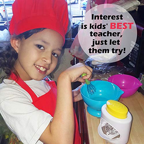 Kid's Apron with Chef Hat Set (Red)