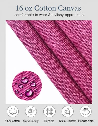 Aprons for Men Women with 3 Pockets (Hot Pink)
