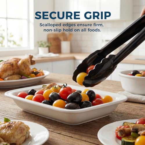 24 Pack Plastic Serving Tongs