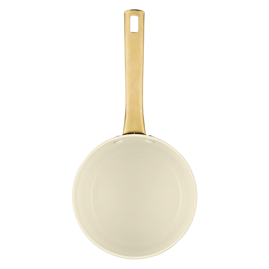 Forged Induction Ceramic Nonstick Sauce Pan (Taupe / 3 Quarts)