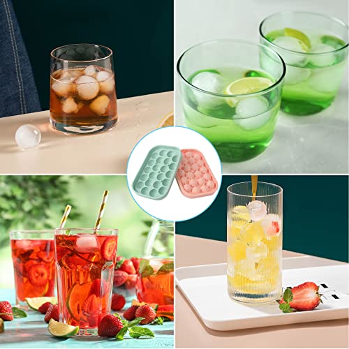 Ice Cube Tray (B:2PC Green+Pink)
