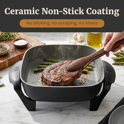 12" PFAS Free Ceramic Electric Skillet (7.5 Qt)