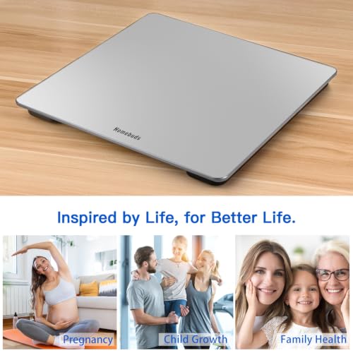 Bathroom Scale for Body Weight Precision 0.1lb (Bathroom Scale Silver)