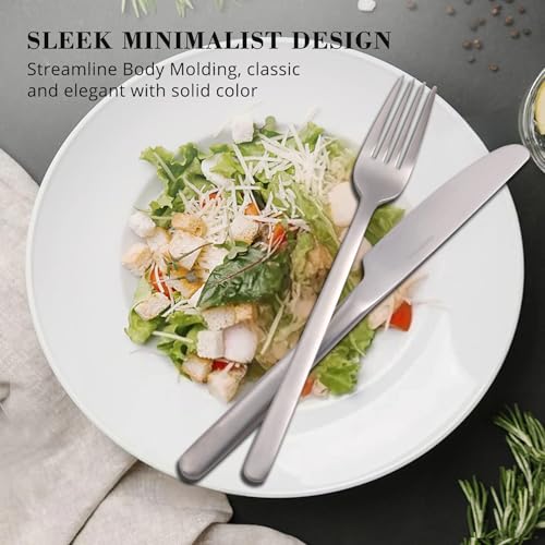 30 Pieces Silverware Set (30 Piece / Matte Silver)
