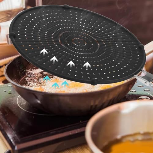 2 Pack Silicone Splatter Screen for Frying Pan