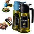 16oz 470ml Olive Oil Dispenser for Kitchen with Stickers (Light-Proof /w Stickers / Black&Blue)