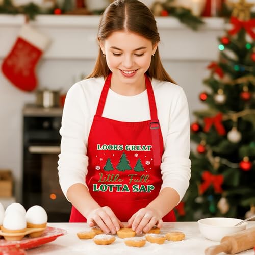 Christmas Matching Aprons for Couples (Christmas Holiday D)
