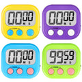 Digital Timer for Kids Teacher Supplies Classroom Timer for Study Learning Management Kitchen Work Exercise (Blue Green Yellow Purple)