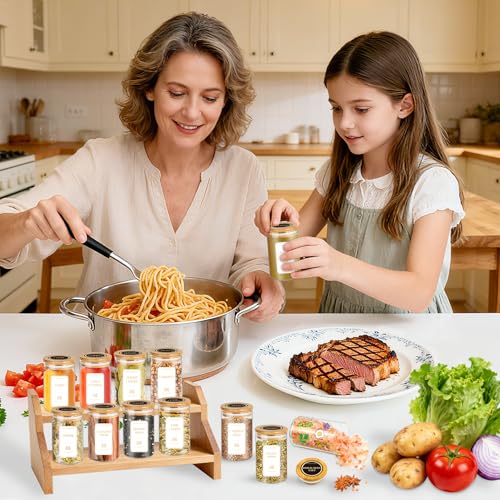 Spice Jars with Labels (4 oz 35 pcs)
