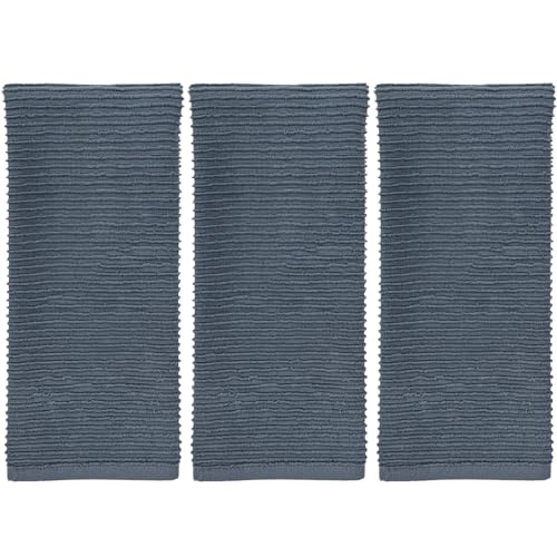 Slate Blue Gray Kitchen Hand Dish Towels (Slate Blue Grey)