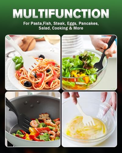 Large Silicone Flexible Cooking Fork (BW)