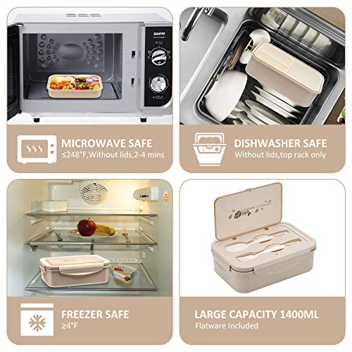 Bento Box for Adults and Kids (Khaki)