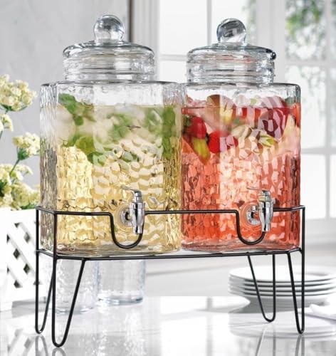 Beverage Dispensers (Clear - 1.5 Gallon 2 Pack)