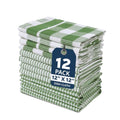 100% Cotton Kitchen Dish Cloths (12"x12" - 12 Pack / 01: Olive)