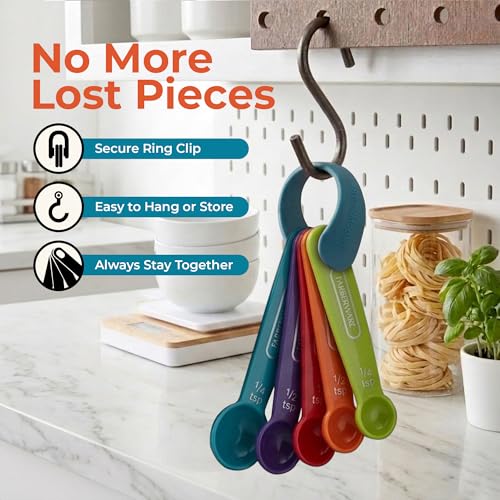 Color 9 Piece Measuring Cups and Spoons Set (Primary)