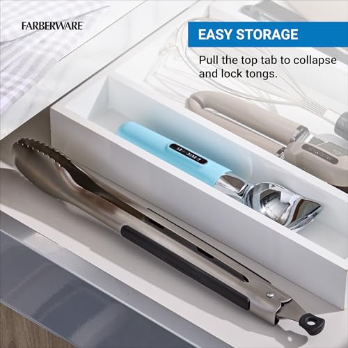 Pro 12 Inch Stainless Steel Locking Kitchen Tongs