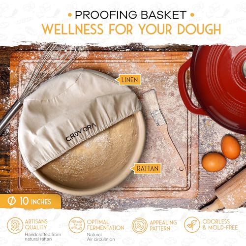 6 QT Enameled Cast Iron Dutch Oven for Bread Baking with Lid (6 Quart / Red)