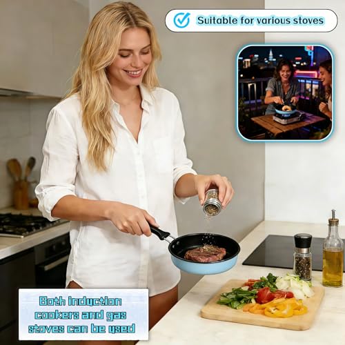 4.7 Inch Mini Frying Pan (Blue)