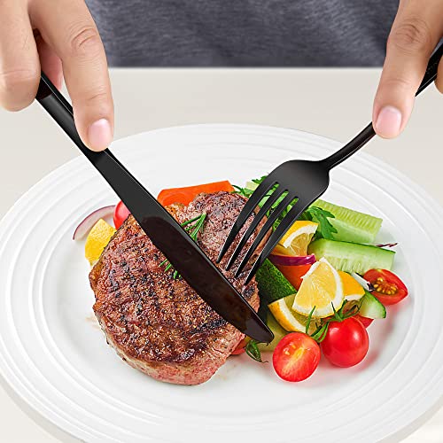 Black Silverware Set for 8 (Black)
