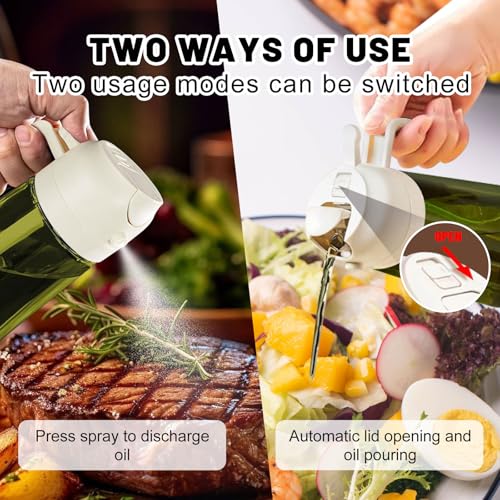 16 Oz 470 Ml Oil Dispenser For Kitchen Spray (white-1)