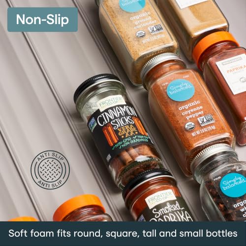 SpiceLiner Spice Rack Drawer Organizer (Gray / 10ft Roll)