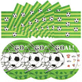 50pcs Soccer Paper Plates and Napkins Party Supplies