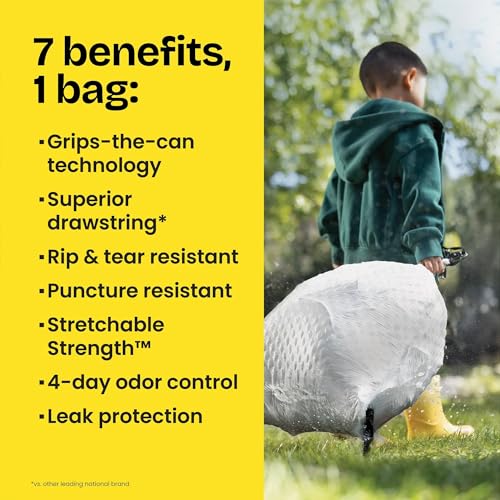 ForceFlex Tall Kitchen Drawstring Trash Bags (140 Count (Pack of 1))