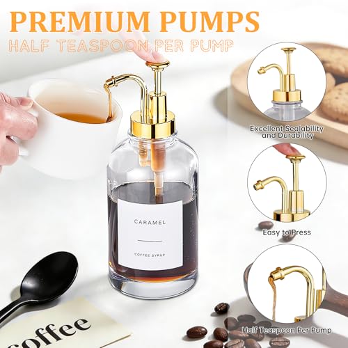 Coffee Syrup Dispenser (Gold)