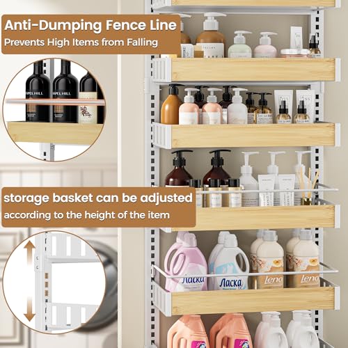 8 Tier Over The Door Pantry Organizer (8 Tiers / White)