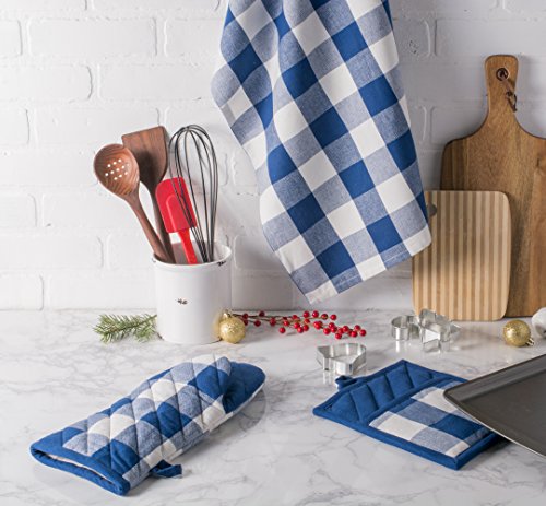 Buffalo Check Kitchen Collection (Potholder / Navy & Cream)