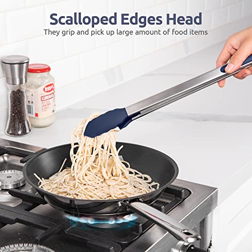 Kitchen Tong for Cooking (Midnight Blue / 16 inch)